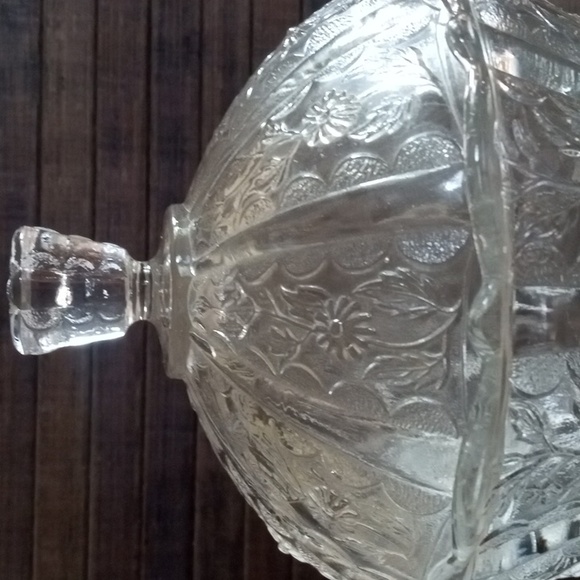 Vintage EAPG Bryce Brothers/US Glass Brazil Daisy & Panel Covered Compote EC - Picture 2 of 10